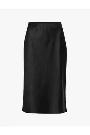 Joseph Womens Isaak Silk-Satin Midi Skirt 6