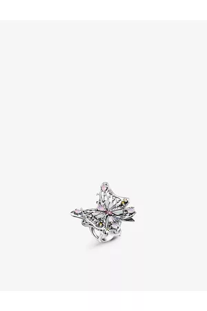 Thomas Sabo Butterfly Sterling Silver, Zirconia and Mother-Of-Pearl Ring L.5