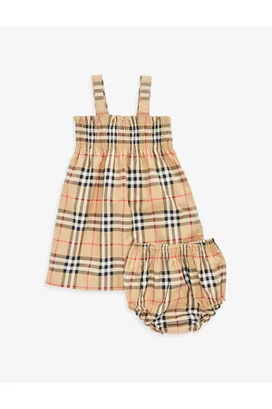 Burberry Checked Two-piece Stretch-cotton set 3-18 Months 3 Months