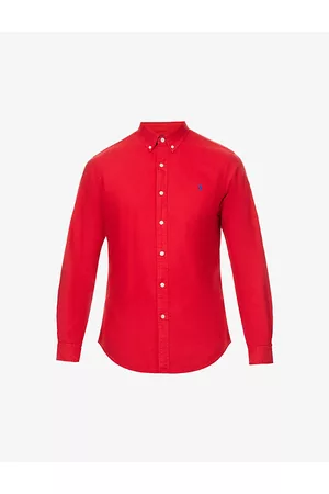 Ralph Lauren Mens Logo-embroidered Long-sleeved Cotton Shirt S