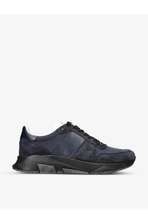 Tom Ford Men Sneakers - Mens Jagga Panelled Leather Low-top Trainers 7