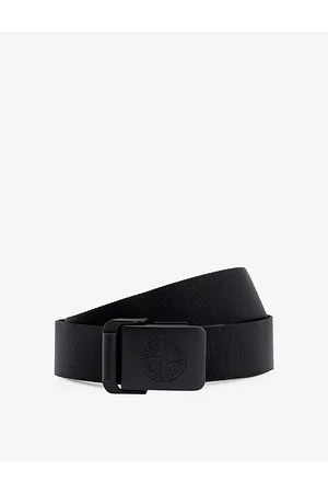 Stone Island Men Belts - Mens Logo-embossed Woven Belt 34