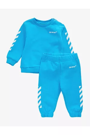 OFF-WHITE Tracksuits - Helvetica Brand-print Cotton-jersey Tracksuit 6-36 Months 18 Months