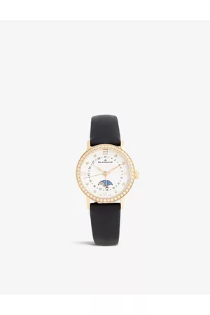 Blancpain Womens 6106 2987 55A Villeret Quantième Phases de Lune 18ct Rose-gold, 0.99ct and 0.05ct Diamond Automatic Watch 1 Size