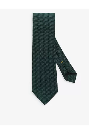 Eton Men Neckties - Mens Textured Woven Silk tie 80