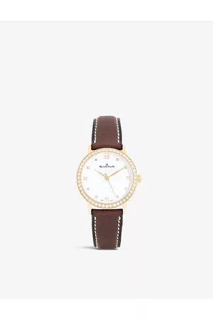 Blancpain Womens 6104-2987-55A Villeret Ultraplate 18ct Rose-gold, 0.99ct and 0.05ct Diamond Automatic Watch 1 Size