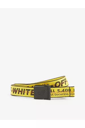 OFF-WHITE Boys Kids Industrial Printed Woven Belt 88cm