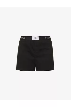 Calvin Klein Intrinsic sleep pants with logo waistband in black