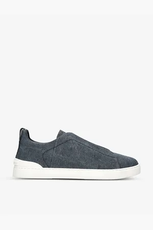 Ermenegildo Zegna Mens Triple Stitch Canvas Low-Top Trainers Eur 45 / 11 Uk Men