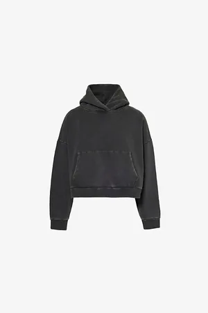 Entire Studios Mens Dropped-Shoulder Faded-Wash Cotton-Jersey Hoody Xs