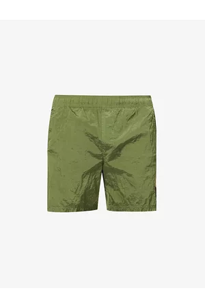 Stone Island Men Swim Shorts - Mens Logo-patch Elasticated-waist Swim Shorts S