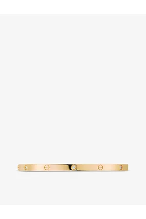 Cartier D'amour Small 18ct Yellow-gold And 0.09ct Diamond Bracelet