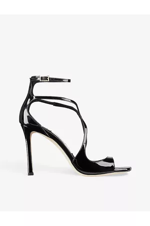 Jimmy Choo Womens Azia Strappy 95 Leather Heeled Sandals Eur 35.5/2.5 Uk Women