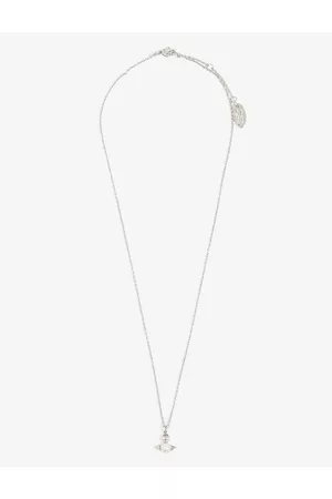 Vivienne Westwood Women Necklaces - Womens Balbina Platinum-plated Brass and Faux-pearl Pendant Necklace