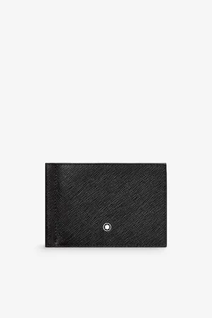 Montblanc Sartorial Money-clip Logo-embellished Grained-leather Wallet in  Black