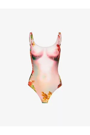 Jean Paul Gaultier Women Swimsuits - Womens Floral-print Fitted Swimsuit XS