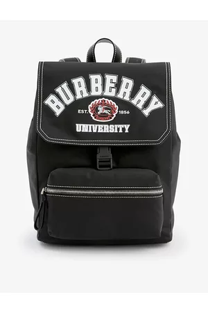 Burberry Boys Rucksacks - Boys Kids Varsity Logo-print Woven Backpack 1SIZE