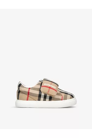 Burberry Sneakers - James Logo-print Checked Canvas Low-top Trainers 0-12 Months 1