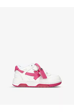 OFF-WHITE Sneakers - Out of Office Logo-embroidered Leather Low-top Trainers 4-10 Years 8.5