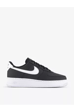 Nike Men Basketball Sneakers & Shoes - Mens Air Force 1 ‘07 Padded-collar Leather Low-top Trainers 6