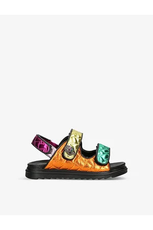 Kurt Geiger Mini Orson Quilted Leather Sandals 6-7 Years Eur 28 / 10 Uk Kids