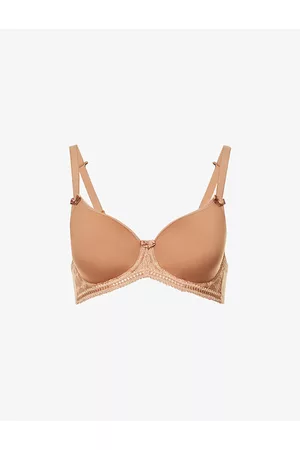 Panache Womens Cari Spacer Picot Stretch-Woven T-Shirt Bra 28Dd