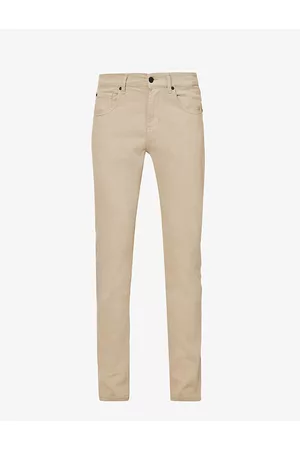 7 for all Mankind Mens Brand-Patch Belt-Loop Regular-Fit Stretch-Denim Jeans 29