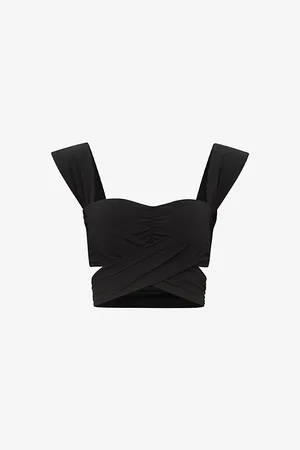 Reiss Womens Cristina Wrap-Front Bikini Top 6
