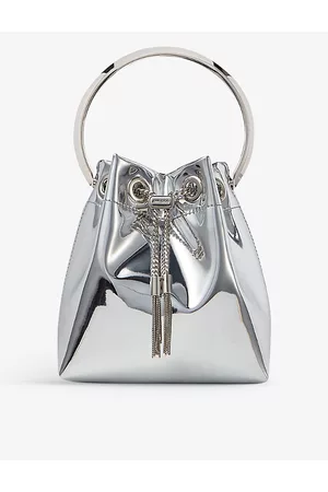 Jimmy Choo Womens Bon Bon Metallic-Woven Cross-Body Bag 1Size