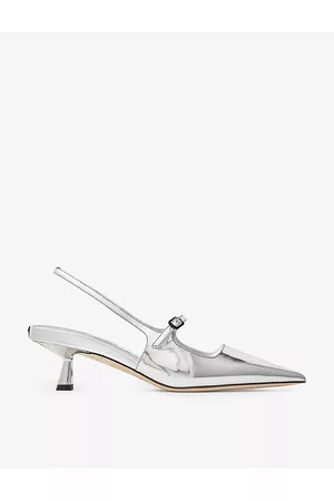 Jimmy Choo Womens Didi 45 Metallic Leather Slingback Courts Eur 36 / 3 Uk Women