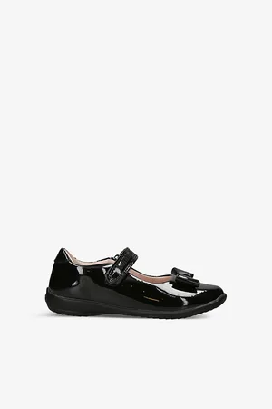 Lelli Kelly Perrie Bow-Embellished Patent-Leather School Shoes 5-9 Years Eur 28 / 10 Uk Kids