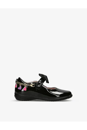 Lelli Kelly Aurora Charm-Embellished Patent-Leather School Shoes 5-8 Years Eur 28 / 10 Uk Kids