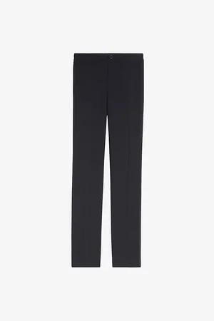 Sandro Mens High-Rise Stretch-Jersey Trousers M