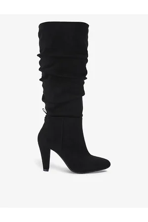 Kurt Geiger Womens Slinky Vegan Faux-Suede Heeled Knee-High Boots Eur 36 / 3 Uk Women
