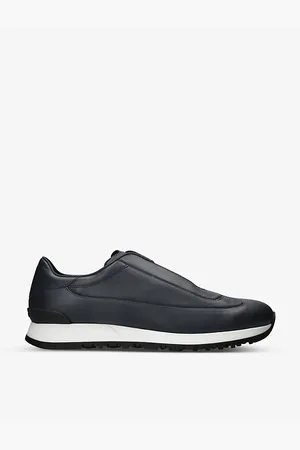 JOHN LOBB Mens Lift Leather Low-Top Trainers Eur 41 / 7 Uk Men