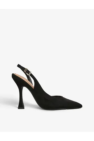 Kurt Geiger Womens Aria Logo-Badge Faux-Suede Heeled Sandals Eur 36 / 3 Uk Women