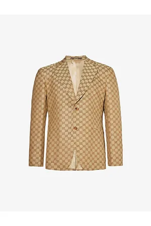 Gucci GG Linen-Blend Blazer