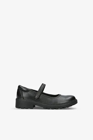 Geox Casey Logo-Debossed Leather Shoes 7-10 Years Eur 32 / 13 Uk Kids
