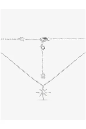APM Monaco Womens Météorites Sterling and Zirconia Star Necklace 1 Size