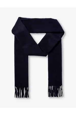 Johnstons Of Elgin Womens Fringed-Trim Cashmere Scarf