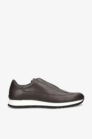 JOHN LOBB Mens Lift Leather Low-Top Trainers Eur 42 / 8 Uk Men