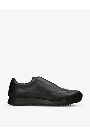 JOHN LOBB Mens Lift Leather Low-Top Trainers 5.5