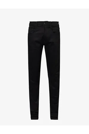 Replay Mens Anbass Hyperflex Slim-Fit Stretch-Denim Jeans 32/34