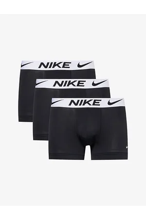 NIKE - Camo-print branded-waistband stretch-woven boxer briefs