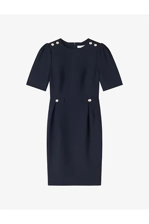 LK Bennett Womens Marjorie Shift Crepe Knee-Length Dress 18