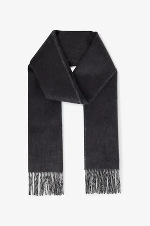 Johnstons Of Elgin Womens Fringe-Edged Reversible Cashmere Scarf