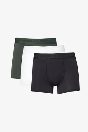 CHE Mens Pack Of Three Branded-Waistband Stretch-Woven Trunks S