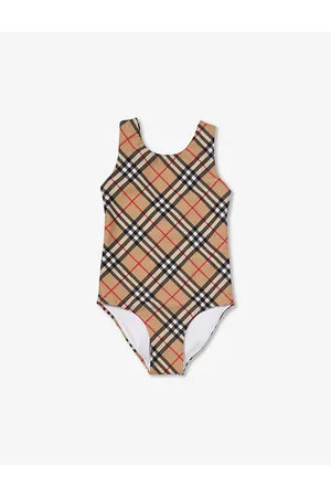 Burberry Tirza Checked Swimsuit 4-14 Years 14 Years