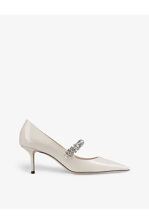 Jimmy Choo Womens Bing 65 Crystal-Embellished Patent-Leather Pumps Eur 36 / 3 Uk Women