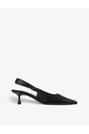 Jimmy Choo Womens Amel 50 Slingback Leather Heeled Courts Eur 34 / 1 Uk Women